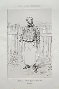 Sergent - Major de la Nième Légion by Paul Gavarni (French, 1804–1866)