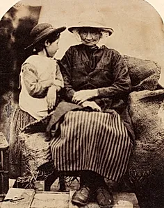 Servants at Rhagatt, Corwen, North Wales by John Lloyd (British, 1865)