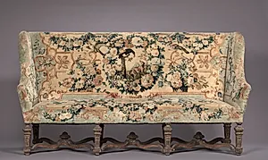 Set of Four Armchairs and Settee by Royal Savonnerie Manufactory, Chaillot Workshops (French, est. 1627)