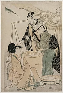 Settsu Province from the series Fashionable Six Jewel Rivers (Furyu Mu Tamagawa) by Kitagawa Utamaro (Japanese, c. 1754–1806)