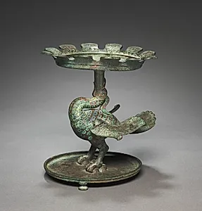 Shallow Basin Supported by a Bird (Bian) by Unknown Artist