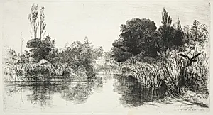 Share Mill Pond by Francis Seymour Haden (British, 1818–1910)