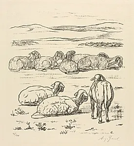 Sheep by August Gaul (German, 1869–1921)