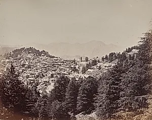 Shimla. From Mount Jakko, Looking West by Samuel Bourne (British, 1834–1912)
