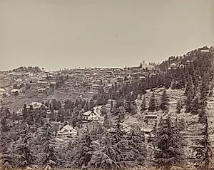 Shimla. View from Oakover House by Samuel Bourne (British, 1834–1912)