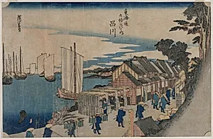 Shinagawa (from the series Fifty-three Stations of the Tokaido) by Utagawa Hiroshige II (Japanese, 1826–1869)