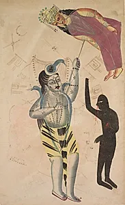 Shiva Bearing Aloft the Body of His Sati by Unknown Artist