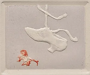 Shoe Suspended from a Ribbon by Pierre Roche (French, 1855–1922)