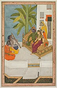 Shri Raga: An Illustration from a Ragamala Series by Unknown Artist