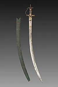 Silapa Sword with Green Leather Case by Unknown Artist