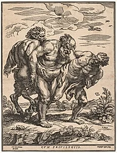 Silenus Accompanied by a Satyr and a Faun