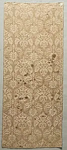 Silk and Linen Fragment by Unknown Artist