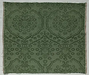Silk Damask Textile by Unknown Artist