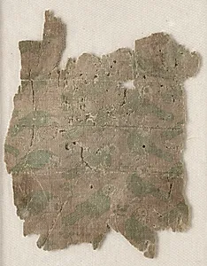 Silk Fragment with Aligned Parrots, Part of a Tunic by Unknown Artist