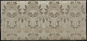 Silk with Art Nouveau Design by Georges de Feure (French, 1868–1943)