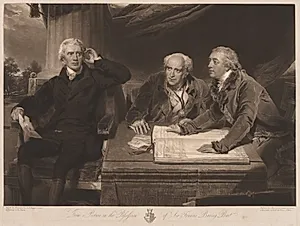 Sir Francis and John Baring and Charles Wall by James Ward (British, 1769–1859)