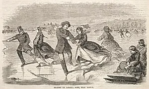 Skating on Jamaica Pond, near Boston by Winslow Homer (American, 1836–1910)