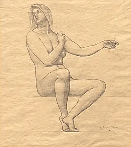Sketch by Kenyon Cox (American, 1856–1919)