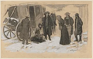 Sketch for "Christmas on the River"