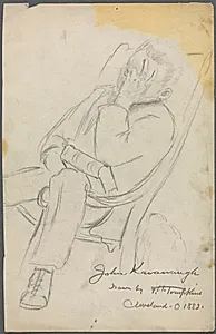 Sketch of John Kavanaugh by Frank H. Tompkins (American, 1847–1922)