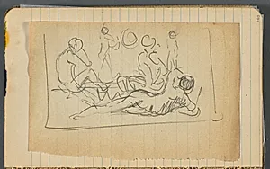 Sketchbook, loose sheet between pgs. 148 & 149 by Maurice Prendergast (American, 1858–1924)