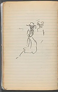 Sketchbook, page 086: Two Figures  by Maurice Prendergast (American, 1858–1924)