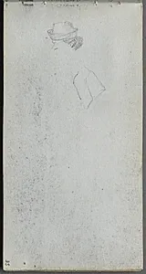 Sketchbook, page 35: Study of a Head by Ernest Meissonier (French, 1815–1891)