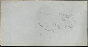 Sketchbook, page 72: Figure Study by Ernest Meissonier (French, 1815–1891)