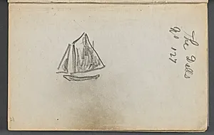 Sketchbook, The Dells, N° 127, page 001:Sailboat "The Dells" by Maurice Prendergast (American, 1858–1924)