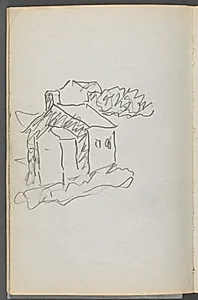 Sketchbook, The Dells, N° 127, page 046: House by Maurice Prendergast (American, 1858–1924)