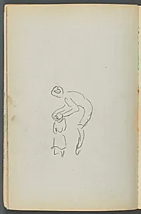 Sketchbook- The Granite Shore Hotel, Rockport, page 050: Mother and Child  by Maurice Prendergast (American, 1858–1924)