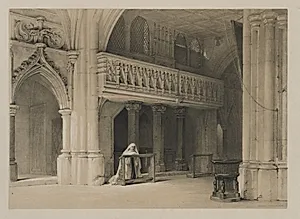 Sketches in Belgium and Germany, Volume I: Nönnberg Convent, Salzburg by Louis Haghe (British, 1806–1885)