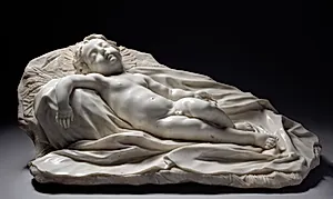 Sleeping Christ Child by Filippo Parodi (Italian, 1630–1702)