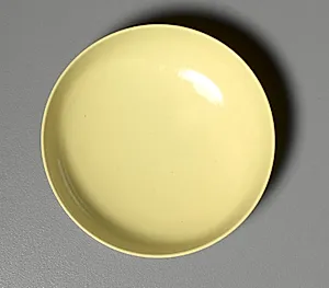 Small Dish with Yellow Enamel by Unknown Artist
