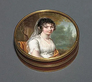 Snuff Box with a Portrait of a Lady by Pierre Louis Bouvier (Swiss, 1765–1836)