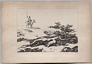 Soldier on Horse in Landscape