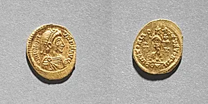 Solidus of Arkadios  by Unknown Artist