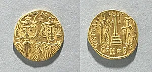 Solidus of Constans II and Constantine IV by Unknown Artist