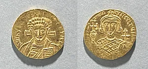 Solidus of Justinian II by Unknown Artist