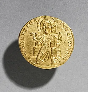 Solidus with Romanus I Lecapenus and His Son Christopher (obverse) by Unknown Artist