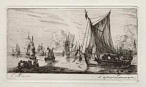 South Sea Fishers by Charles Meryon (French, 1821–1868)