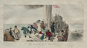 Souvenirs of London:  Crossing on the Packet Boat