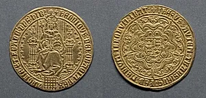 Sovereign: Henry VII (obverse); Shield of Arms in Tudor Rose (reverse) by Unknown Artist