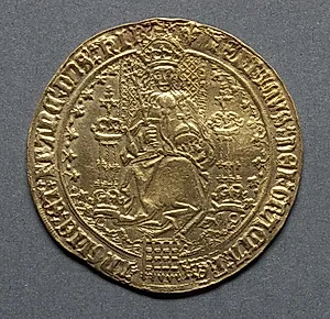 Sovereign: Henry VIII Enthroned (obverse) by Unknown Artist