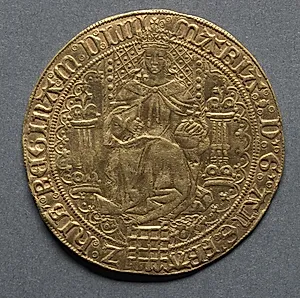 Sovereign: Mary Enthroned (obverse) by Unknown Artist