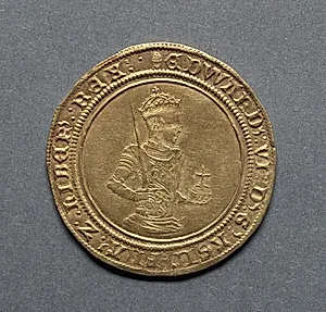Sovereign of Twenty Shillings: Edward VI (obverse) by Unknown Artist