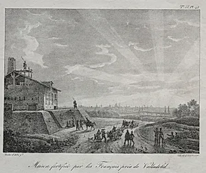 Spanish Campaign:  A Building Fortified by the French near Valladolid