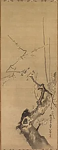 Sparrows on Blossoming Plum; A Sage with Tiger; Chinese Bird on Snow-Laden Branch