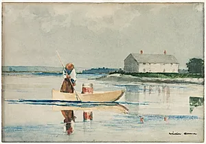 Spearing Eels by Winslow Homer (American, 1836–1910)