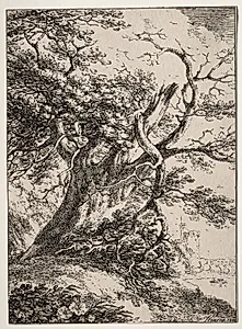 Specimens of Polyautography:  Landscape with an Oak Tree